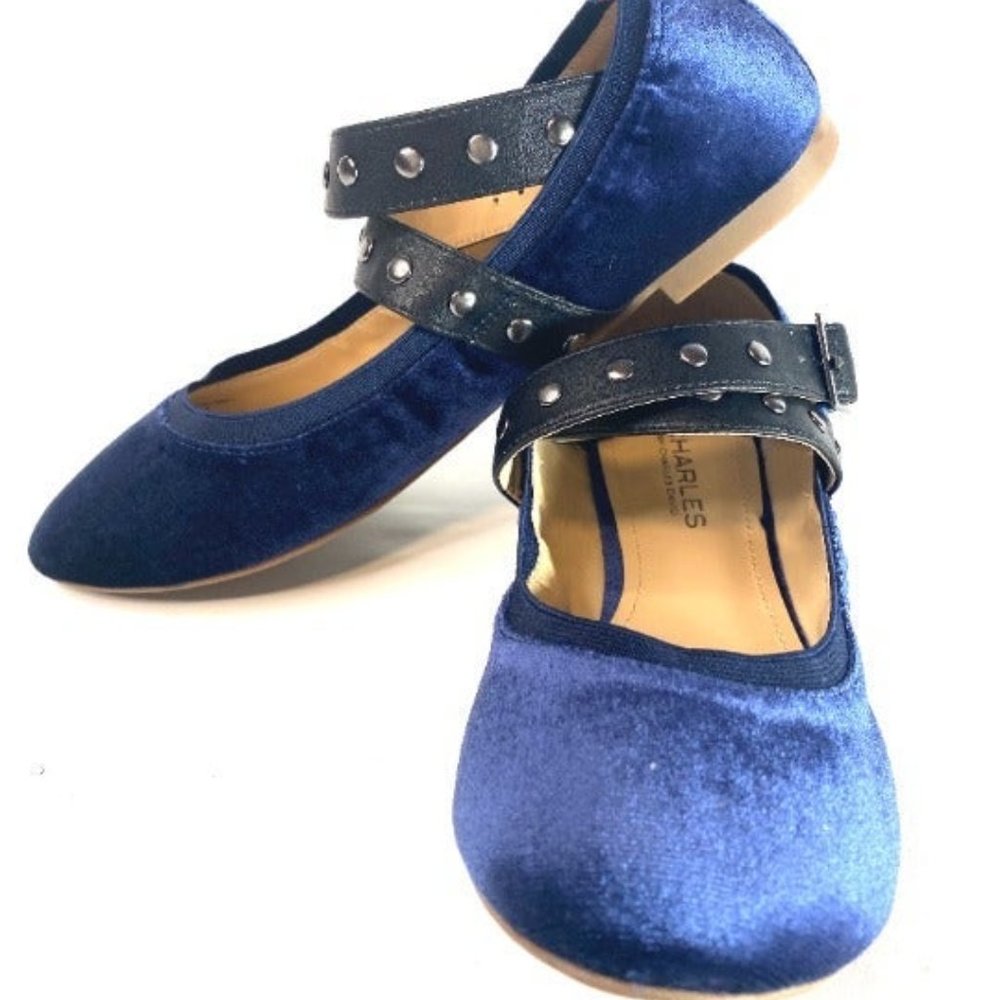 NEW! CHARLES DAVID Ankle Ballet Flat 8M